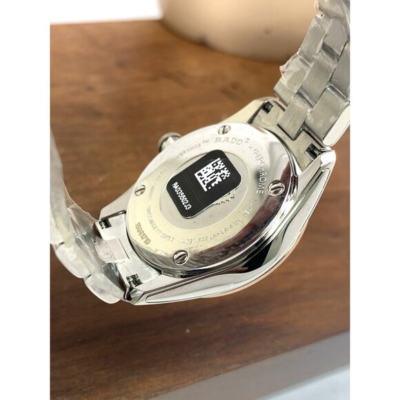 Rado Womens Watch R32976123 Hyperchrome Swiss Quartz Rose Gold Silver Steel 31mm - Picture 7 of 15